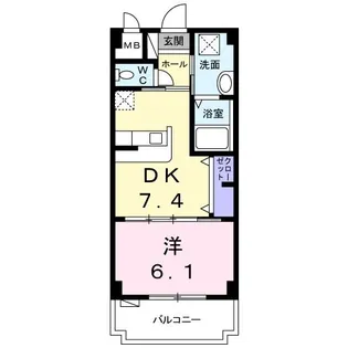 レジデンス アミューズ【3階】の間取り
