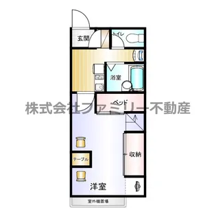 グラスヒル平潟C【1階】の間取り