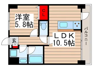 ボヌール【4階】の間取り