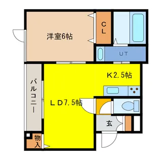 ミヌエット【2階】の間取り