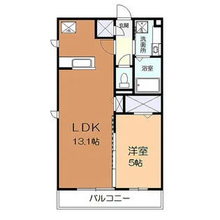 メルヴェーユわかば【2階】の間取り