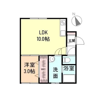 リフージョ太閤山III【2階】の間取り