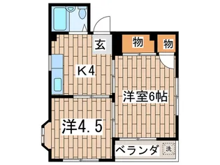 ア-バンハイツ横浜西【3階】の間取り