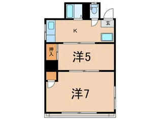 コーポ塚本【2階】の間取り