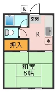 カーサ長崎【1階】の間取り