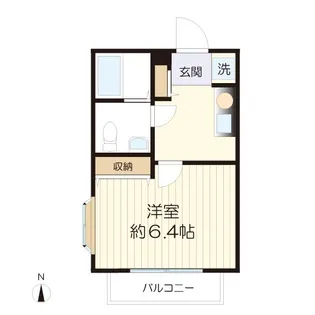 カワノイハイツ【1階】の間取り