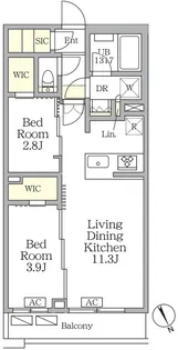 アジールコート後楽園【3階】の間取り
