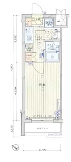 ルーブル新宿西落合七番館【2階】の間取り