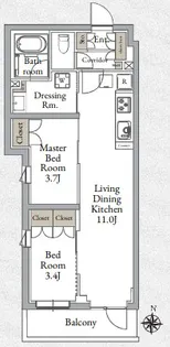 Live Casa千鳥町【2階】の間取り