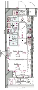 コンシェリア横濱 <SHINKOYASU>【9階】の間取り
