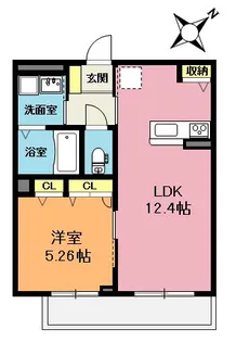 AQUA Fossa【2階】の間取り