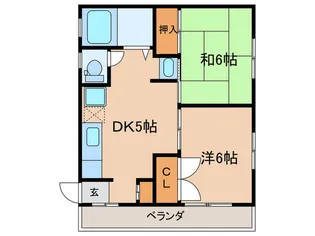 ルミエ-ル田園【3階】の間取り