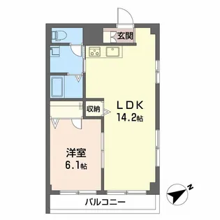 金子ビル【3階】の間取り