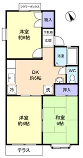 グランドール志津A【1階】の間取り