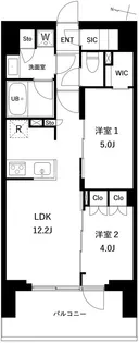プレディアコート西日暮里【2階】の間取り