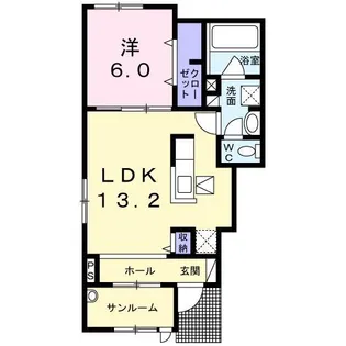 アーデント ブローテ檍 A【1階】の間取り