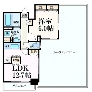 エステムプラザ京都ステーションレジデンシャル【6階】の間取り