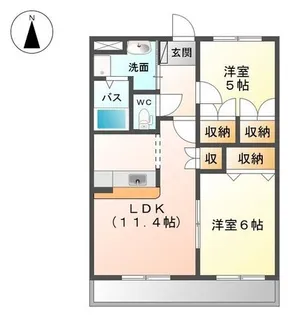 SunnyCourt城東【2階】の間取り