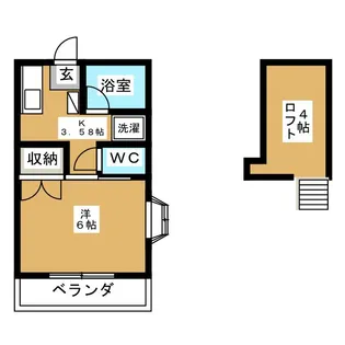 エクセル東船橋C棟【2階】の間取り