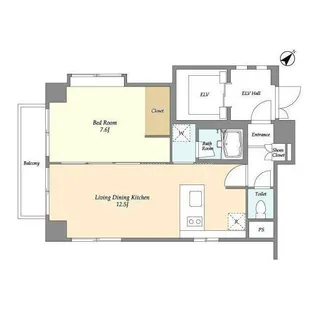 インプルーブ西巣鴨【6階】の間取り