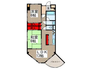 エマーレ与野本町【2階】の間取り