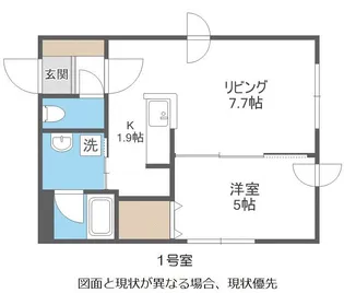 エスポアール前田【1階】の間取り