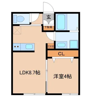パーチェ成田【1階】の間取り