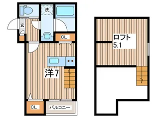 BRESTYLE NIPPA A棟【3階】の間取り