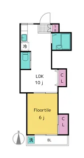 畠平コーポ【3階】の間取り