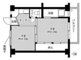 ビレッジハウス陶町【3階】の間取り