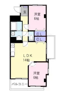 ウィングロワレ【2階】の間取り