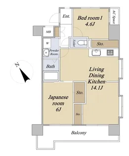 ヒューセット飯田【5階】の間取り