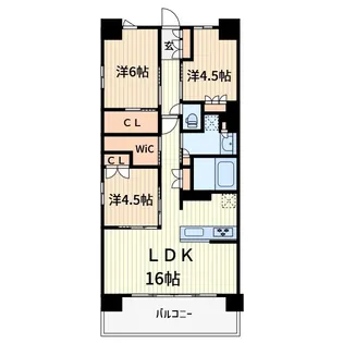 グランカーサ川口青木町公園【3階】の間取り