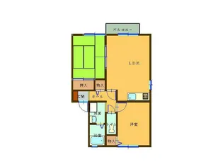 セジュール都【1階】の間取り