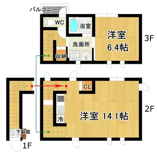 マル・アズール品川ウエストの間取り