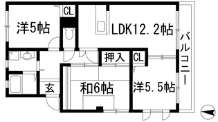 ロイヤルアリスト【1階】の間取り