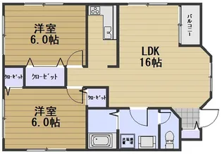 アベンヌ青江【2階】の間取り