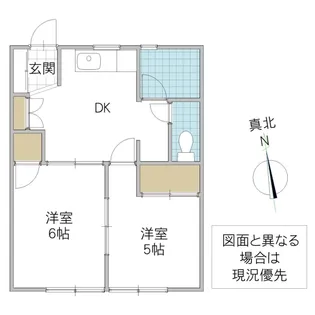 ホワイトハイツ【1階】の間取り