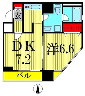 ドゥーエ両国【2階】の間取り
