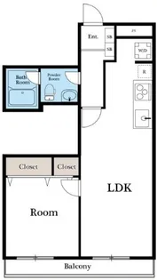 アパートメントライブライフ【3階】の間取り