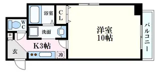 プランドール古市【7階】の間取り