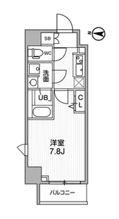 ALTERNA亀戸II【7階】の間取り