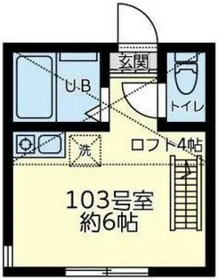 ユナイト上星川ジーポップストリート【1階】の間取り