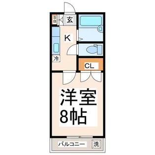 メイン黒髪【1階】の間取り