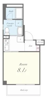 ヒューマン・レア京橋【1階】の間取り