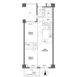 戸越銀座プレイス【5階】の間取り