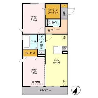 ルクティア【2階】の間取り