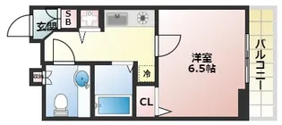 ジュネス東住吉【7階】の間取り