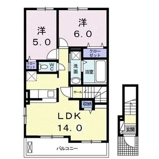 グラナードI【1階】の間取り