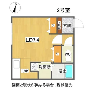 FLOS PROVA【3階】の間取り